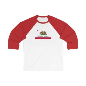 Californian Flag Baseball T-Shirt